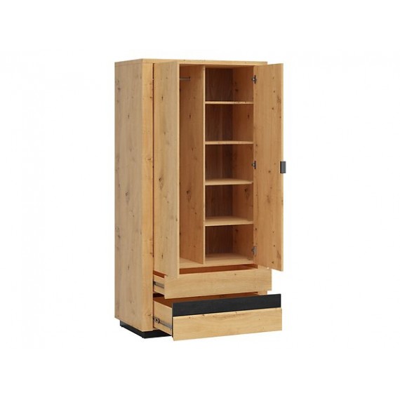 Garderobe Ostia 101x199 cm - Trelook - med belysning