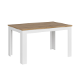 Spisebord Viga 135-184 cm - Trelook - Hvit høyglans