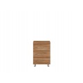 Skuffeseksjon Gent med hjul - 42x60 cm - eik stirling - 3 skuffer