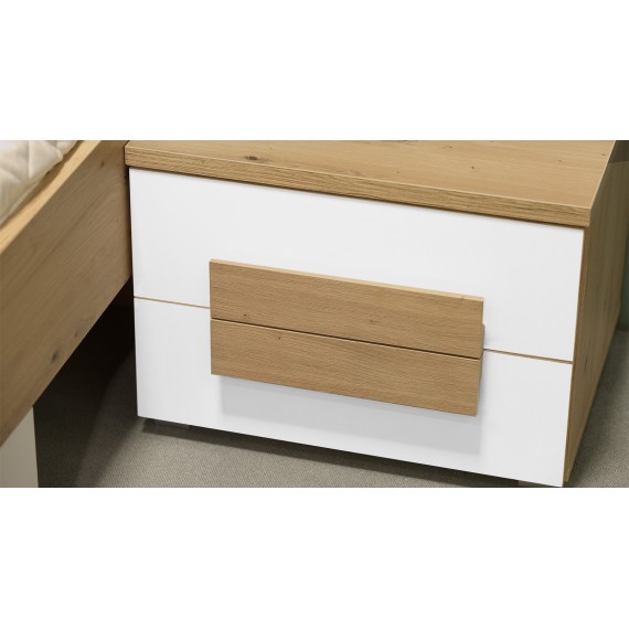 Nattbord Arkino 51x37 - Trelook - Hvit - 2 skuffer