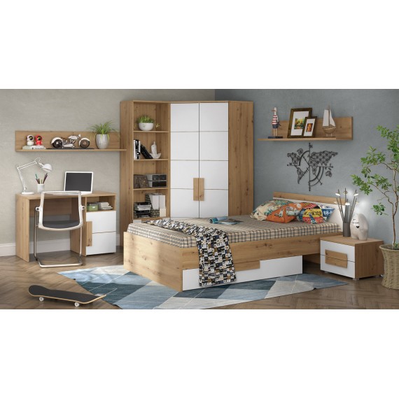 Skap Arkino 90x197 cm - Trelook - Hvit