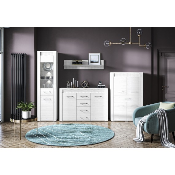 Hylle Clermont 120x28 cm - Hvit furu