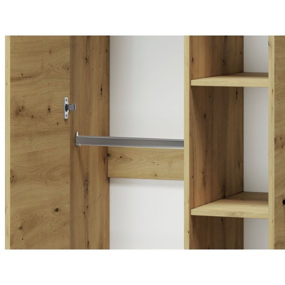 Garderobe Artisa 92x200 cm - Eikelook - 2 dører