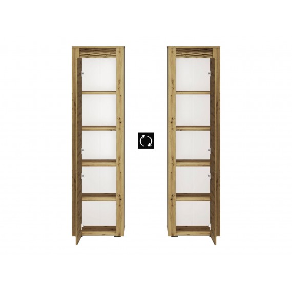 Skap Artisa 55x200 cm - Eikelook - 2 dører