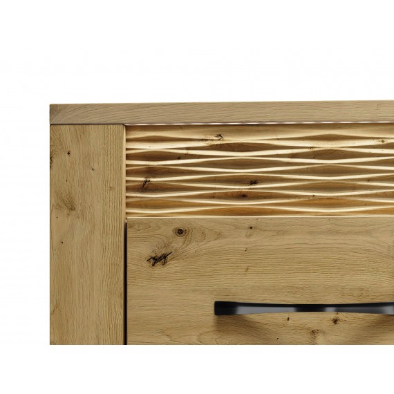 Skjenk Artisa 165x94 cm - Eikelook - 4 dører - 1 skuff