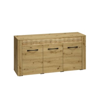 Skjenk Artisa 138x70 cm - Eikelook - 3 dører