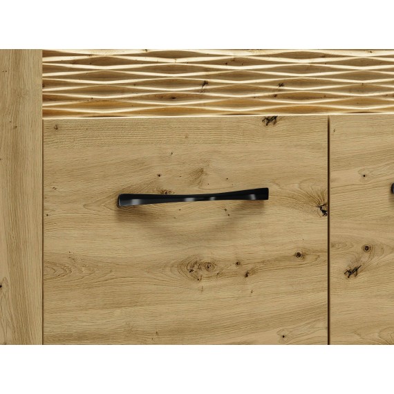Skjenk Artisa 138x70 cm - Eikelook - 3 dører