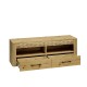 TV-benk Artisa 150x52 cm - eikelook - 2 skuffer