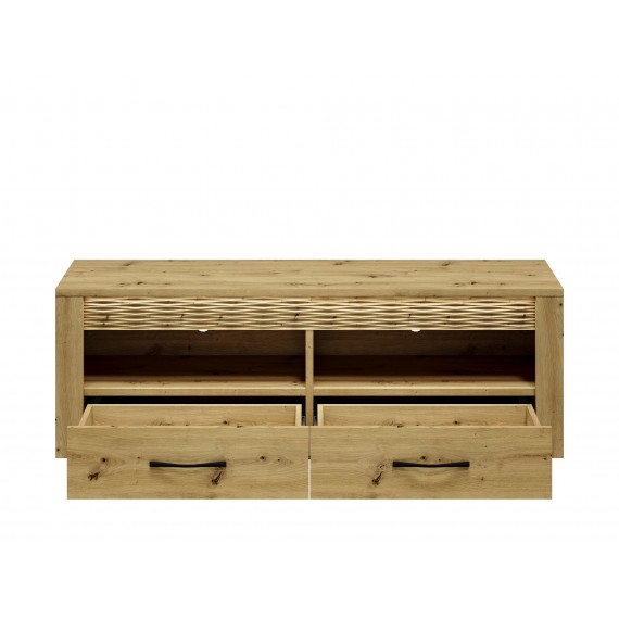 TV-benk Artisa 150x52 cm - eikelook - 2 skuffer