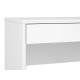 Skrivebord Kenda 83x79 cm - Hvit matt - 1 skuff