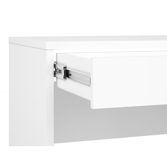 Skrivebord Kenda 83x79 cm - Hvit matt - 1 skuff