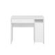 Skrivebord Kenda 102x79 cm - Hvit matt - 1 skuff - 1 dør