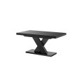 Spisebord Ksenon XL 160-256 cm - Svart høyglans