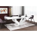 Spisebord Aviva 160-256 cm - Hvit høyglans