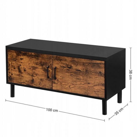 Skoskap Rutica 100x38 cm - Naturlook