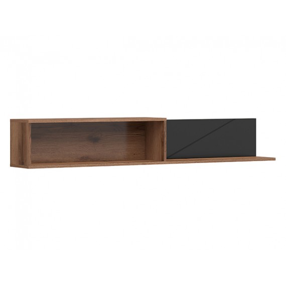 Hylle Forn 156 cm - eik delano - svart matt