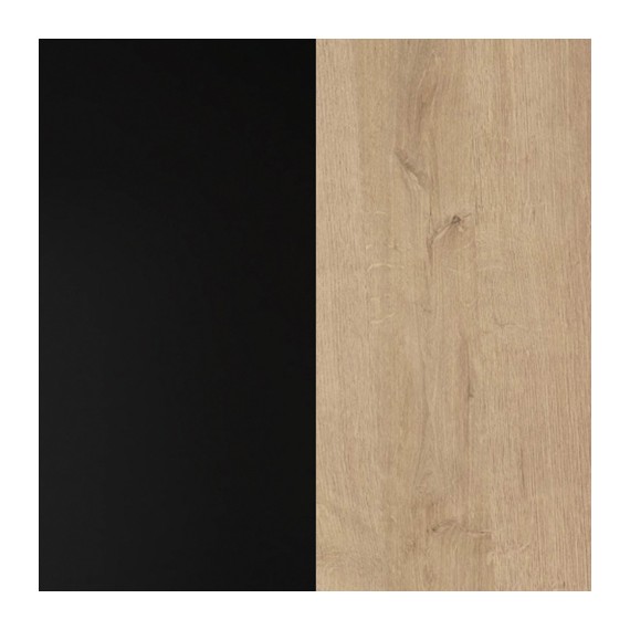 Hylle Alera 150 cm - Eikelook - Svart