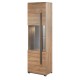 Vitrineskap Tulsa 60x204 cm - Eik Grandson - 1 dør