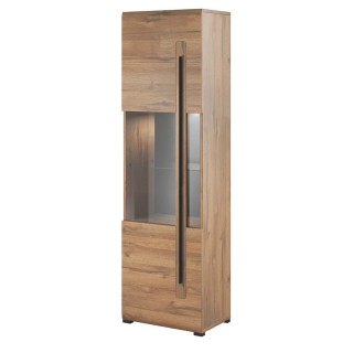 Vitrineskap Tulsa 60x204 cm - Eik Grandson - 1 dør