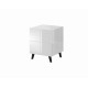 Nattbord 2 stk Rexel 46x58 cm - Hvit høyglans - 1 skuff