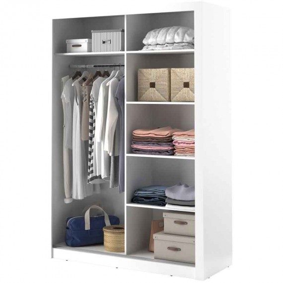 Garderobeskap Arti 150x215 cm - hvit matt