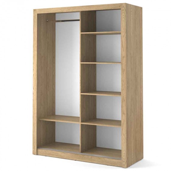 Garderobeskap Arti 150x215 cm - eik shetland