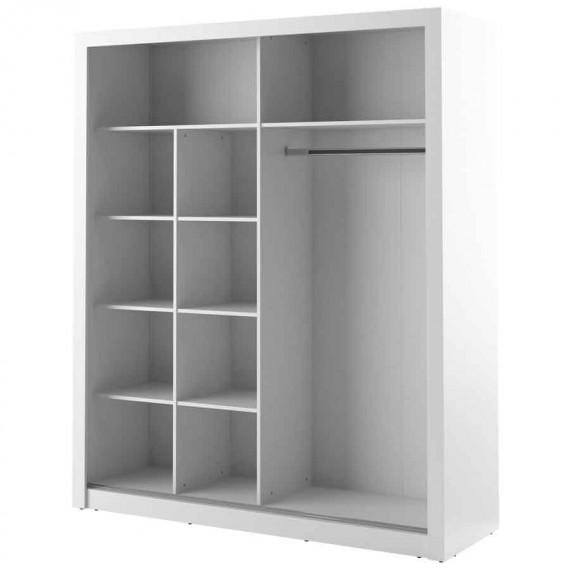 Garderobeskap Arti 203x215 cm - hvit matt