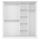 Garderobeskap Arti 180x218 cm - hvit matt