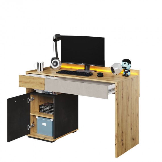 Skrivebord Qubic 120 x 82 cm - Trelook - LED