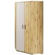 Hjørnegarderobe Qubic 95 x 195 cm - Trelook - 2 dører