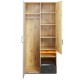 Garderobe Qubic 90 x 195 cm - Trelook - 2 dører - 1 skuff - LED