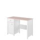 Skrivebord Luna 110 x 76 cm - Hvit matt - Rosa