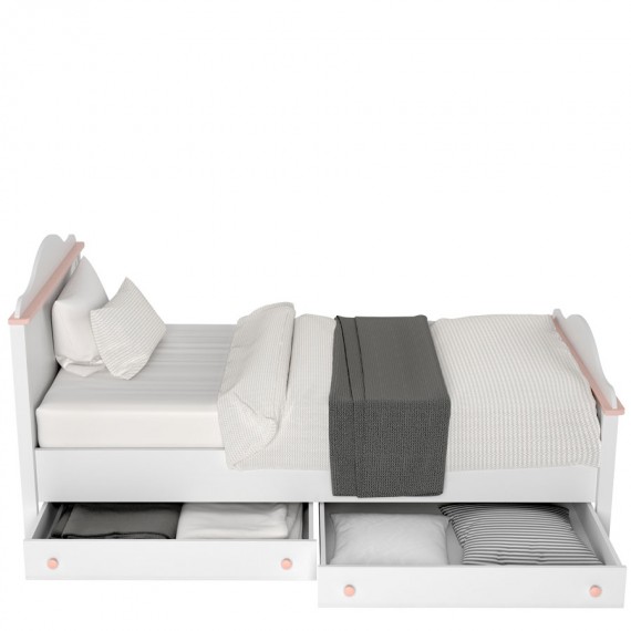 Seng Luna 90 x 200 cm - med madrass