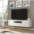 TV-benk Aura 150x42 cm - Hvit høyglans