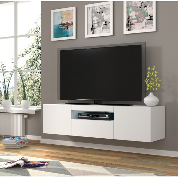 TV-benk Aura 150x42 cm - hvit matt