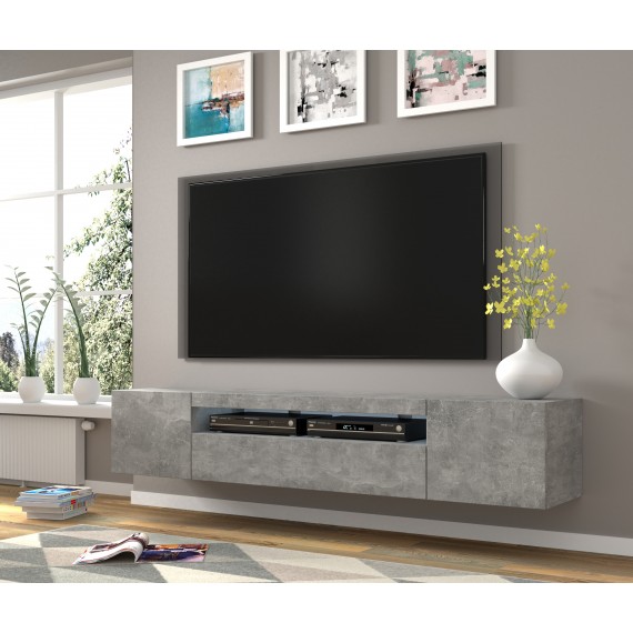 TV-benk AURA 200x42 cm - betong