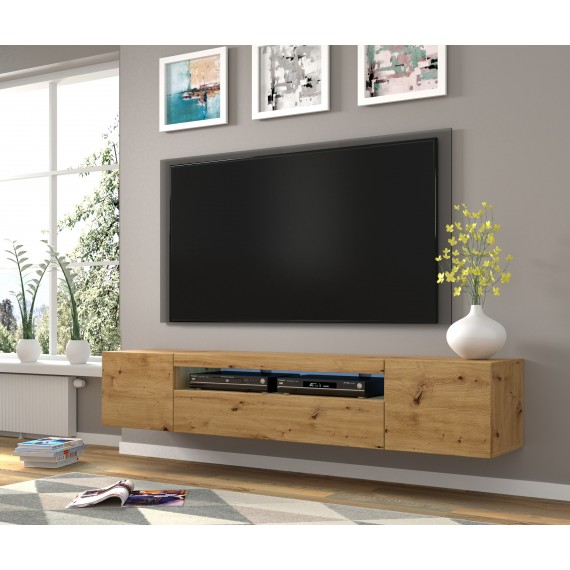 TV-benk AURA 200x42 cm - eik artisan