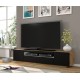 TV-benk Aura 200x42 cm - eik artisan - svart matt