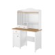 Sminkebord med hyller Story 110 x 161 cm - Hvit matt - Eik