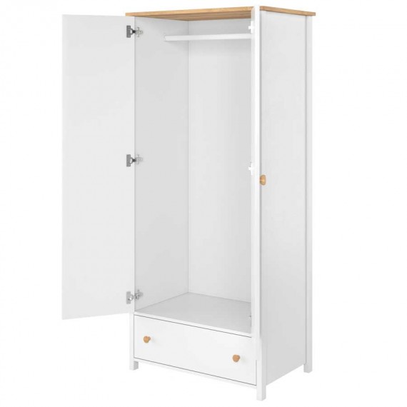 Garderobeskap Story 85 x 196 cm - 2 dører - 1 skuff