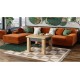 Sofabord CLEO 75-150 cm - eik artisan - antrasitt