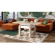 Sofabord Cleo 75-150x75 cm - eik sonoma - hvit matt - hev/senk