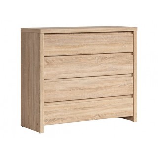 Kommode KASPIAN 105x92 cm - eik sonoma - 4 skuffer