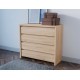 Kommode KASPIAN 105x92 cm - eik sonoma - 4 skuffer