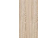 Kommode Aversa 105x92 cm - Hvit matt - Eik sonoma - 4 skuffer