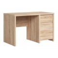 Skrivebord KASPIAN 120x77 cm - eik sonoma - 1 dør - 1 skuff