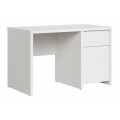 Skrivebord Saga 120x77 cm - Hvit matt - 1 dør - 1 skuff