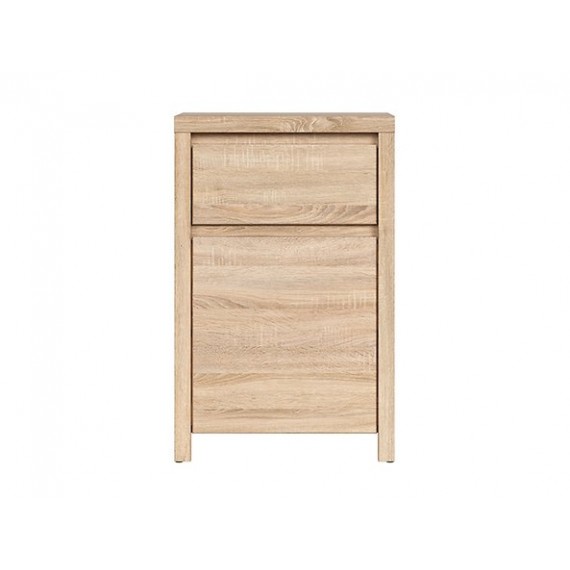 Skap KASPIAN 49x77 cm - eik sonoma - 1 dør - 1 skuff