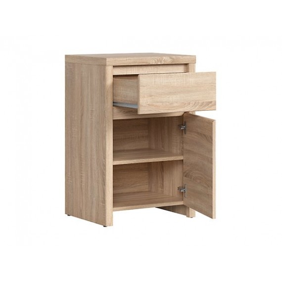 Skap KASPIAN 49x77 cm - eik sonoma - 1 dør - 1 skuff