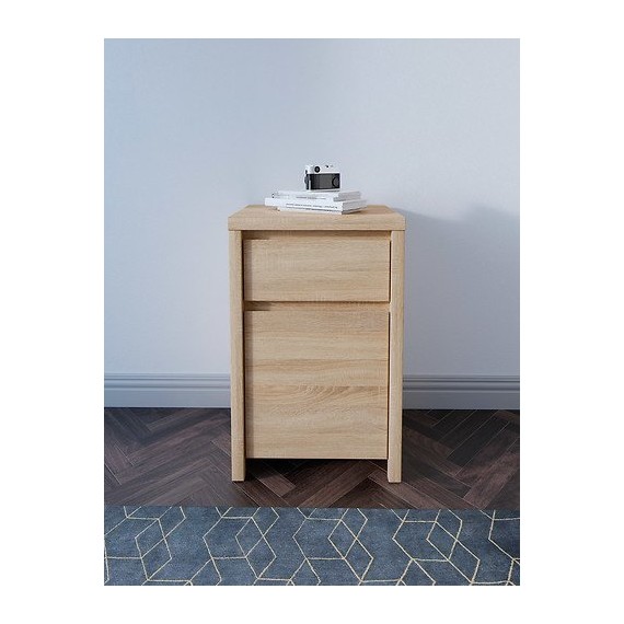 Skap KASPIAN 49x77 cm - eik sonoma - 1 dør - 1 skuff